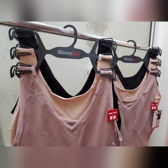 NWT SKINNYGIRL 3PK Shaping Reversible Camis;S, M, L & XL; Smooths & Shapes; $45 - Picture 5 of 14